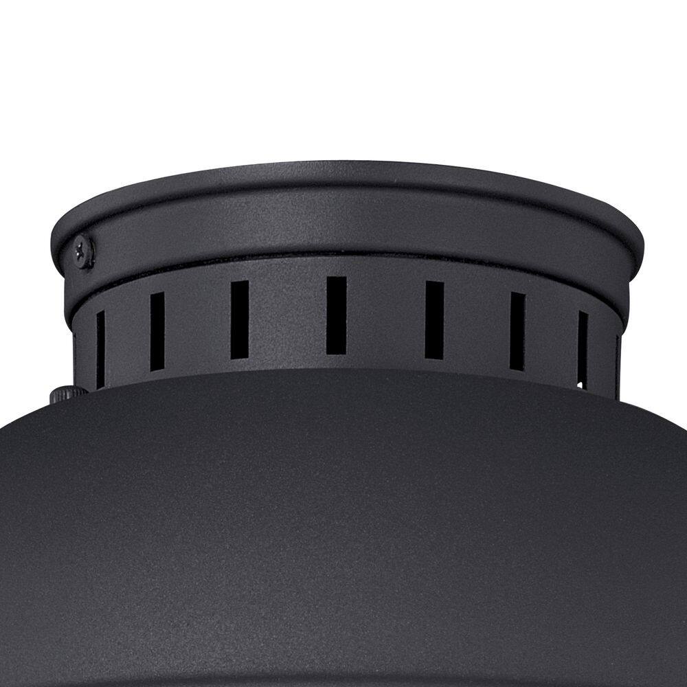 Harwich 10" Black Glass Outdoor Flush Mount Ceiling Light