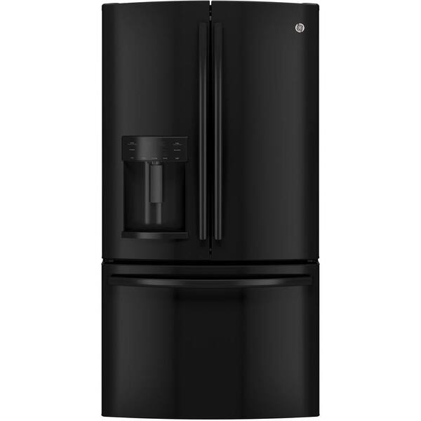 GE 25.7 cu. ft. French Door Refrigerator in Black