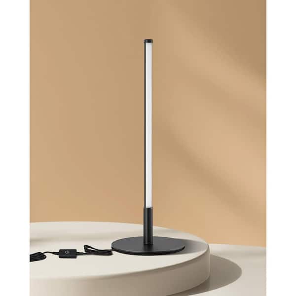 16.6 in. Black Modern Dimmable Integrated LED Table Lamp for Workbench, Home Decoration