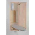 In-Wall Ironing Board with Maple Door