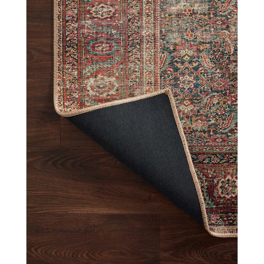 Wynter Onyx Multi 2' x 5' Vintage-Inspired Polyester Area Rug
