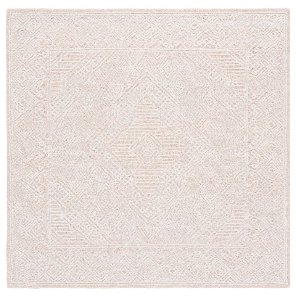 Abstract 6 ft. x 6 ft. Beige Geometric Oriental Square Area Rug price history on PriceWatchPro