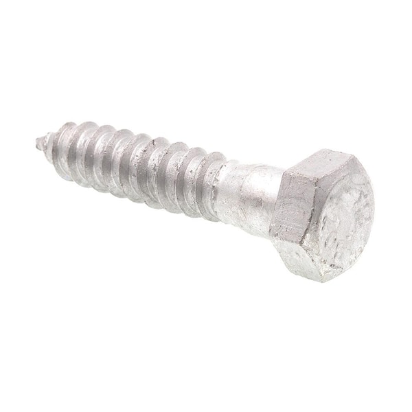 Prime-Line 5/8 in. x in. Grade A307 Hot Dip Galvanized Steel Hex Lag  Screws (10-Pack) 9057415 The Home Depot