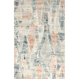 Catriona Blue 5 ft. x 8 ft. Abstract Area Rug
