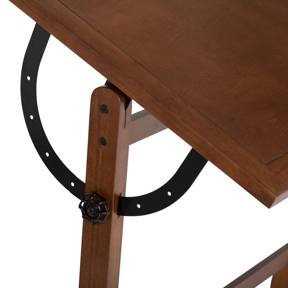 Rustic Oak Solid Wood Traditional Craft Desk