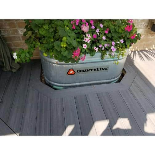 UltraShield Naturale Columbus 1 in. x 6 in. x 8 ft. Westminster Gray Hybrid Composite Decking Board