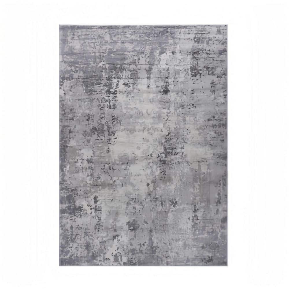 6 ft. x 9 ft. Gray Abstract Pattern Rug / Decorative Area Rug price history on PriceWatchPro