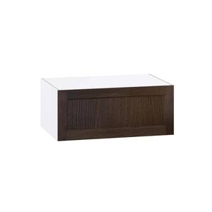 Georgetown 36 in. W x 24 in. D x 15 in. H Assembled Wall Bridge Kitchen Cabinet in Chestnut with Lift Up Door