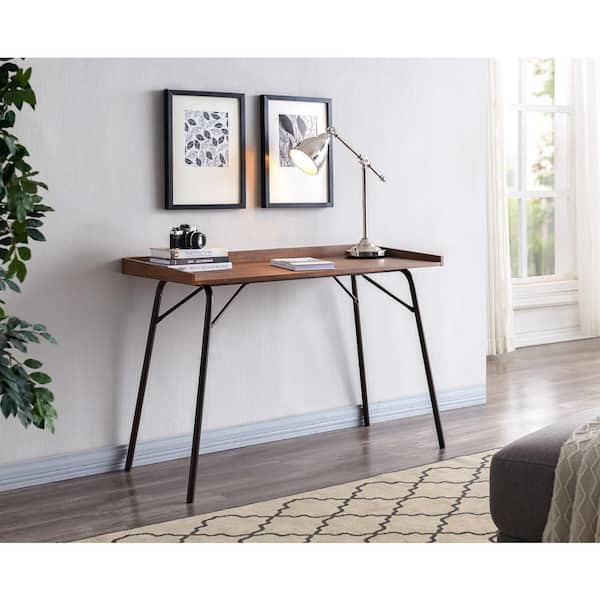 Signature Home SignatureHome 21 in. W Black Finish Material Metal Charlier  Writing/Laptop Desk Legs Felt Foot Pads Size:21W x 46L x 31H SDHO239 - The  Home Depot