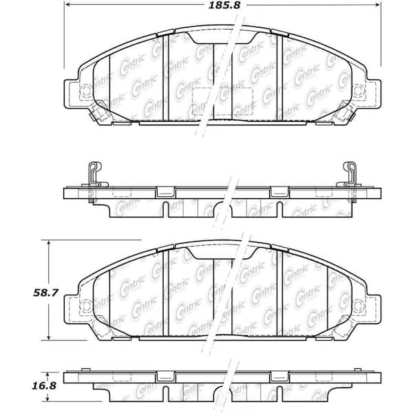 Centric Parts Disc Brake Pad Set 2015-2017 Ford Mustang