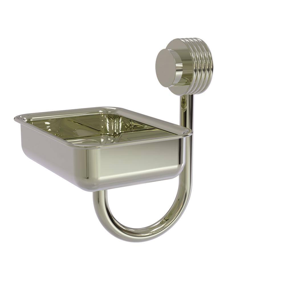 (1-Pack) Venus Collection Wall Mounted Soap Dish in Polished Nickel with Groovy Accents price history on PriceWatchPro