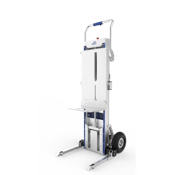 375 lb. Capacity Motorized Stair Climber with Forklift Hand Truck, Raising Platform and Wheels