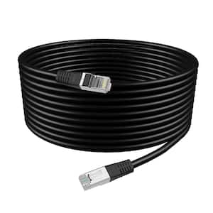 Ethernet Cable Cat6 Outdoor, 50 ft. Shielded Cord with RJ45 connectors