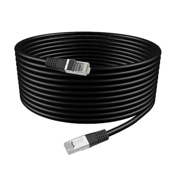 RITZ GEAR Ethernet Cable Cat6 Outdoor, 50 ft. Shielded Cord with