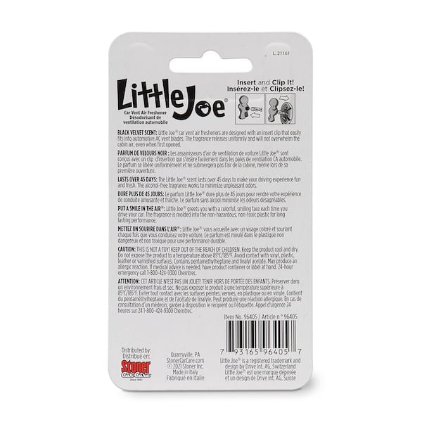 Little Joe Air Freshener Black Velvet Scent 96405 - The Home Depot