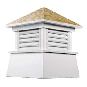 Kent 54 in. x 72 in. Vinyl Cupola with Wood Roof