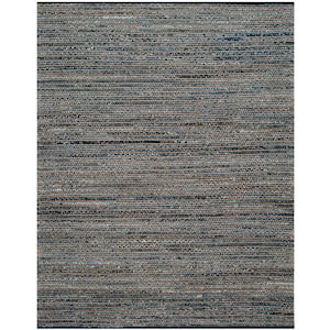 Cape Cod Blue 12 ft. x 18 ft. Distressed Striped Area Rug