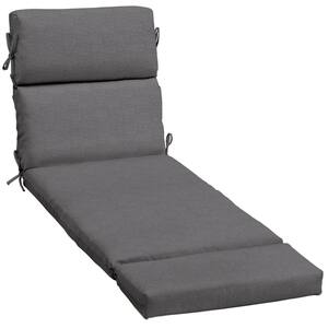 23 x 73 Sunbrella Cast Slate Outdoor Chaise Lounge Cushion