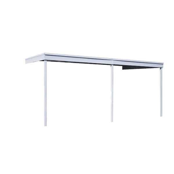 Arrow 10 ft. W x 20 ft. D Vinyl-Coated Steel Attached Patio Cover