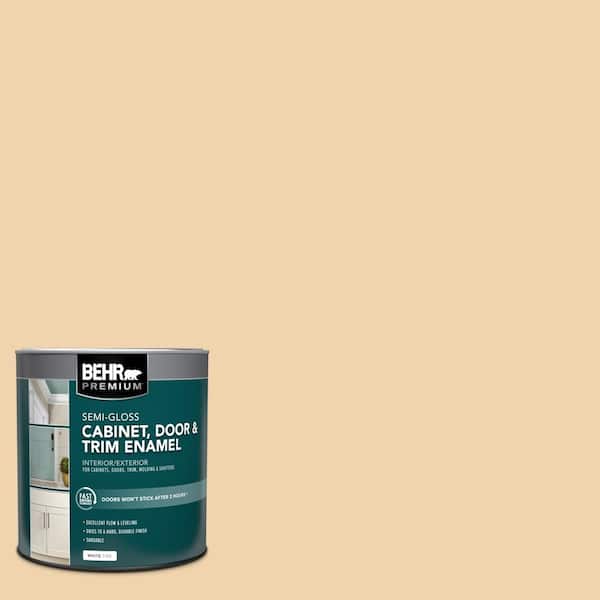 BEHR PREMIUM 1 qt. #M280-3 Champagne Wishes Semi-Gloss Enamel Interior/Exterior Cabinet, Door & Trim Paint