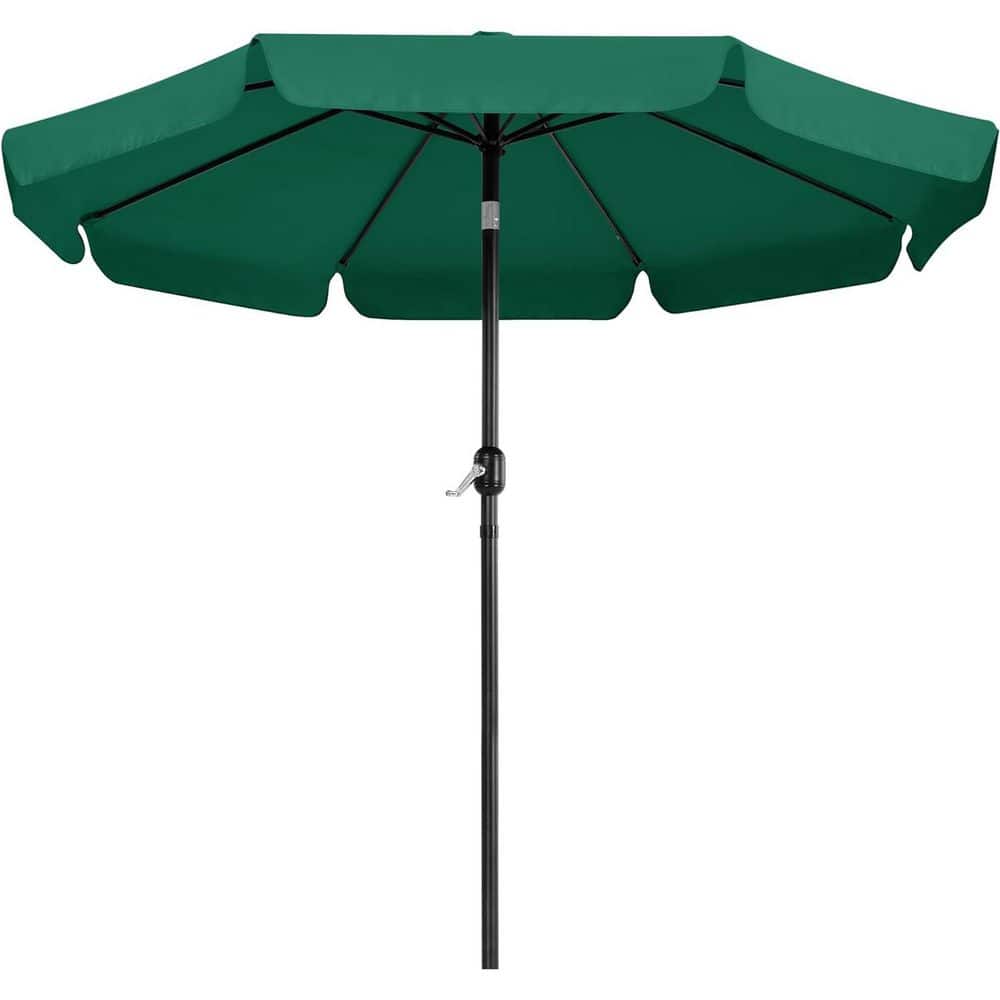9 ft. Iron Market Tilt Patio Umbrella in Dark Green