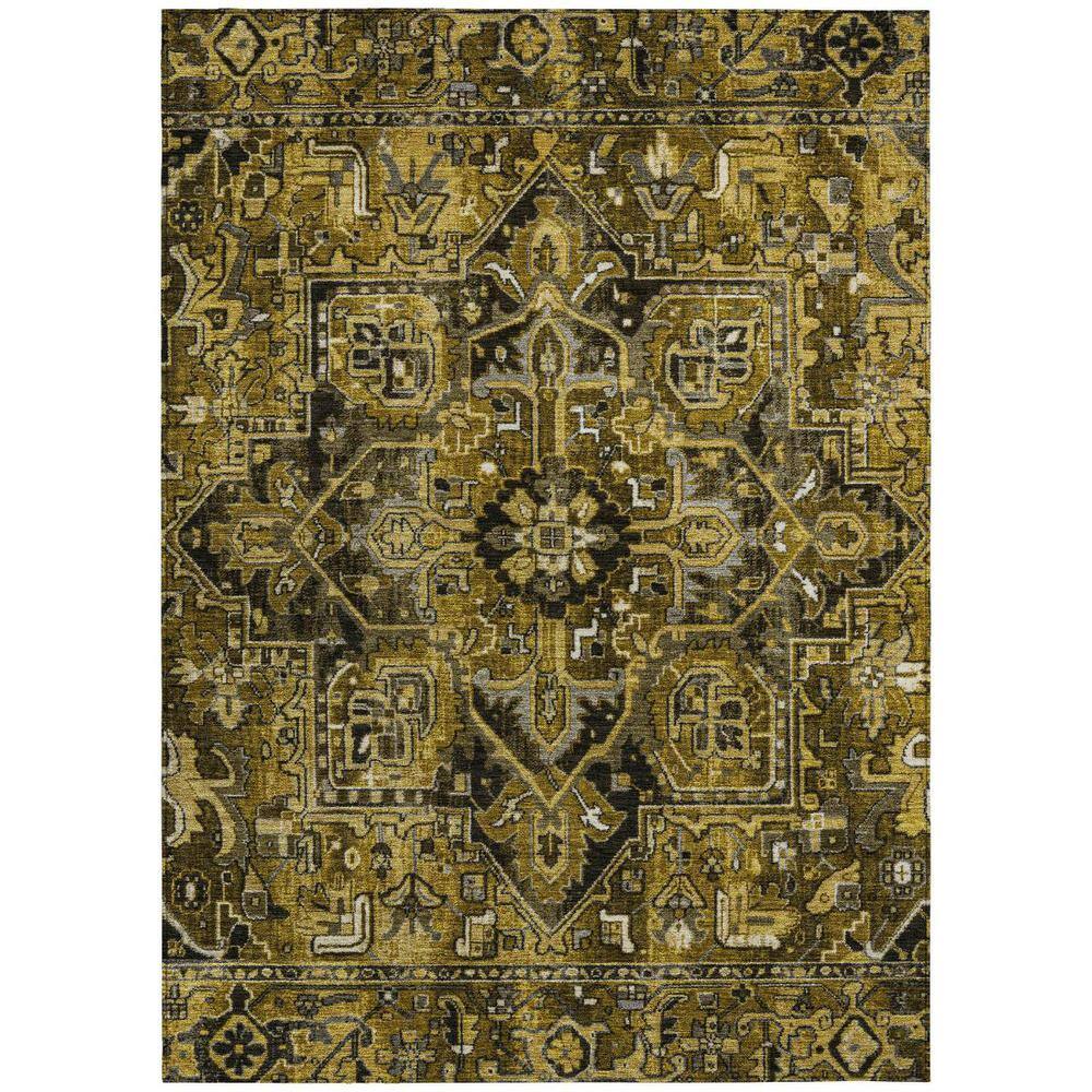Coffee and Gray 8 ft. x 10 ft. Woven Oriental Rectangle Indoor/Outdoor Area Rug price history on PriceWatchPro