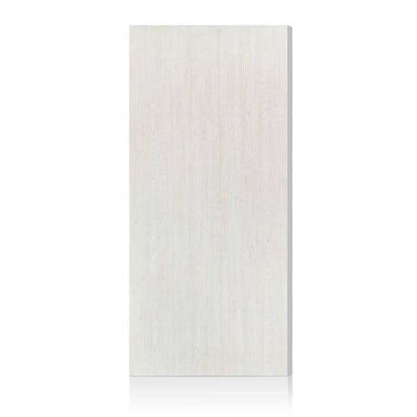 42 in. x 88 in. White Texture Flush Hollow Core Composite Interior Door Slab