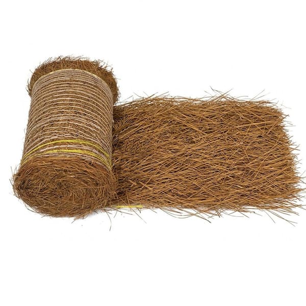 Covers Up 125 sq. ft. Natural Longleaf Pine Straw Mulch Roll, Weed Control & Moisture Retention for Landscaping