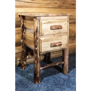 Glacier Country Collection 2-Drawer Stained and Lacquered Nightstand