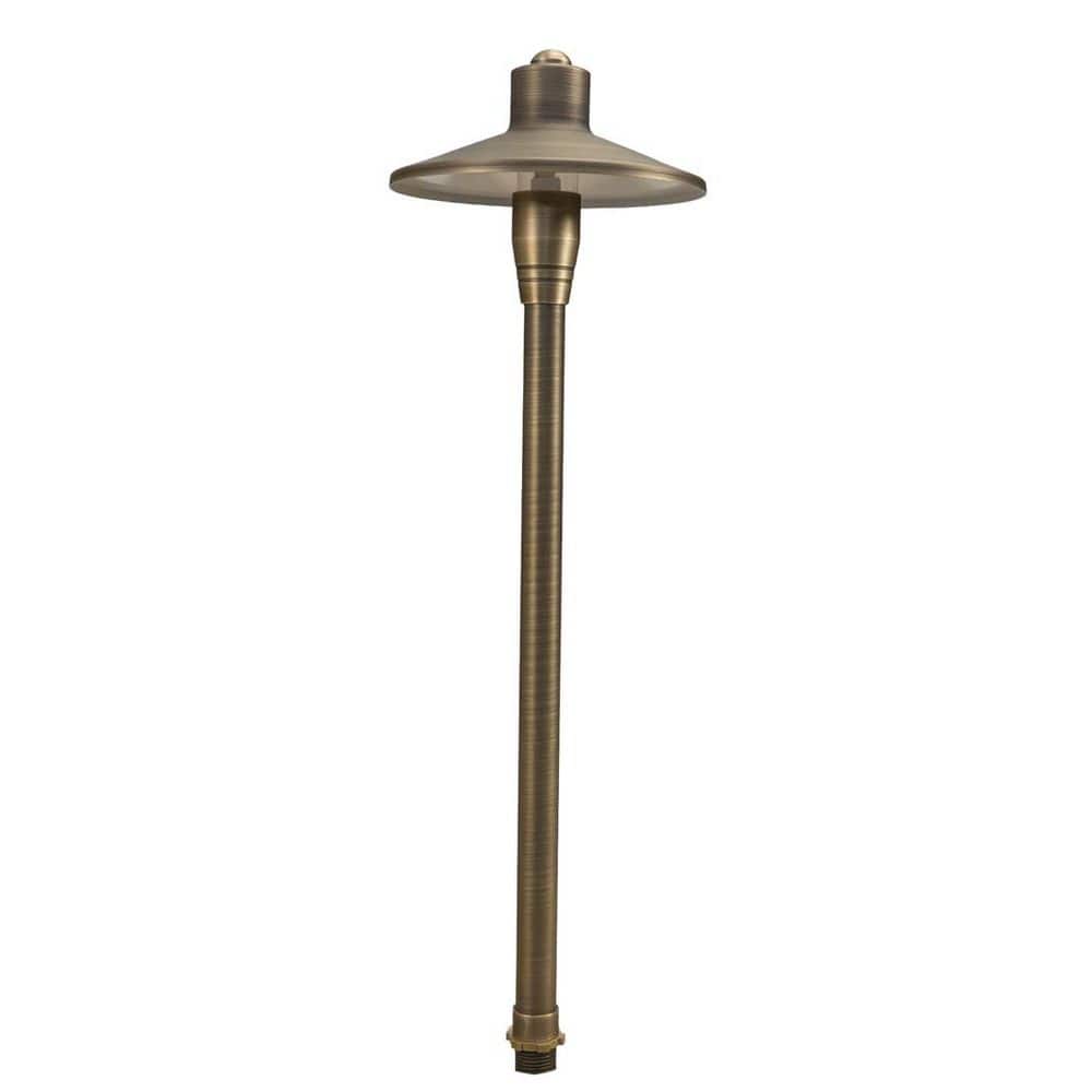 Low Voltage Brass Outdoor Classic Path Light with 2-Watt G4 Bi Pin LED Bulb (2700K) price history on PriceWatchPro