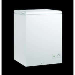24.8 in. 4.9 cu. ft. Manual Defrost Chest Freezer with LED Light Type in White