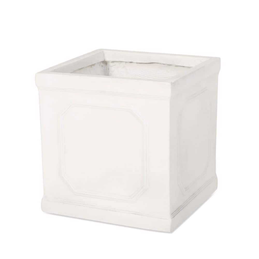 13.75 in. Antique White MGO Outdoor Planter (1-Pack) price history on PriceWatchPro