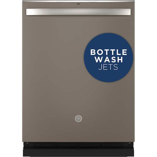 GE 24 in. Slate Top Control Built-In Tall Tub Dishwasher with Stainless Steel Tub, Dry Boost, and 48 dBA
