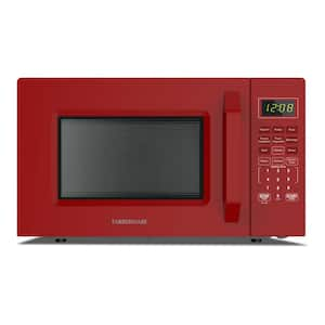 1.1 cu. ft. 1000-Watt Compact Microwave Oven, Red