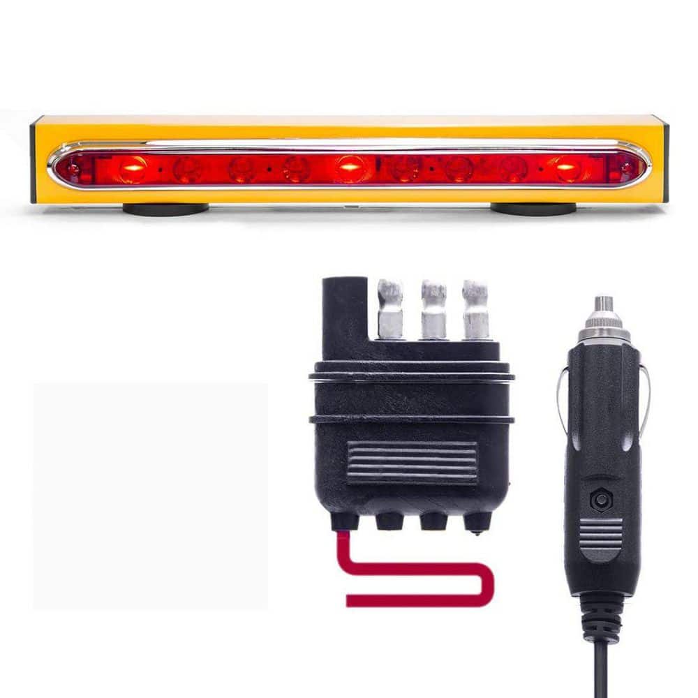 Wireless Trailer Tow Light Bar 19 in. Magnetic Mount, Ultra Bright LED with 4 Pin Flat Hitch Transmitter price history on PriceWatchPro