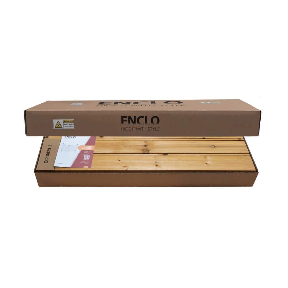 4ft H x 4ft W Cedar Wood Privacy Screen Kit