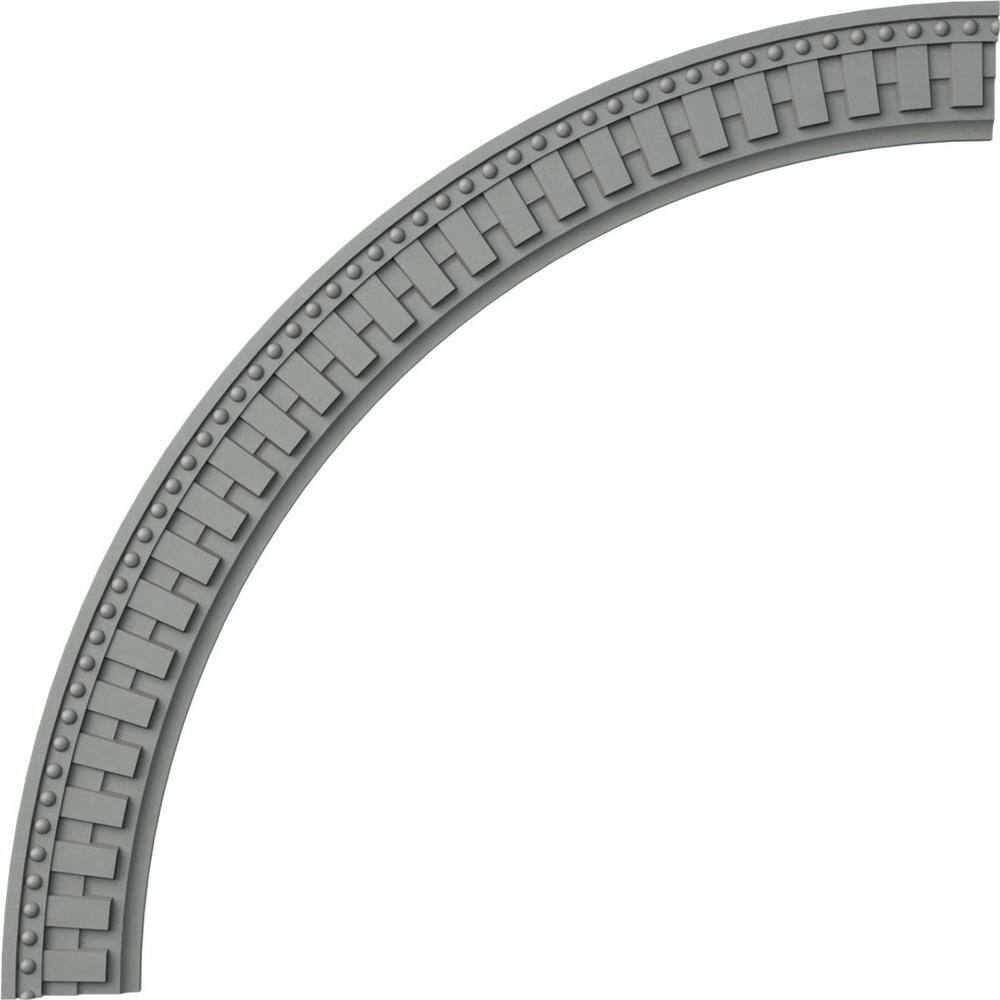 Ekena Millwork 47" Primed Dentil and Bead Decorative Ceiling Ring