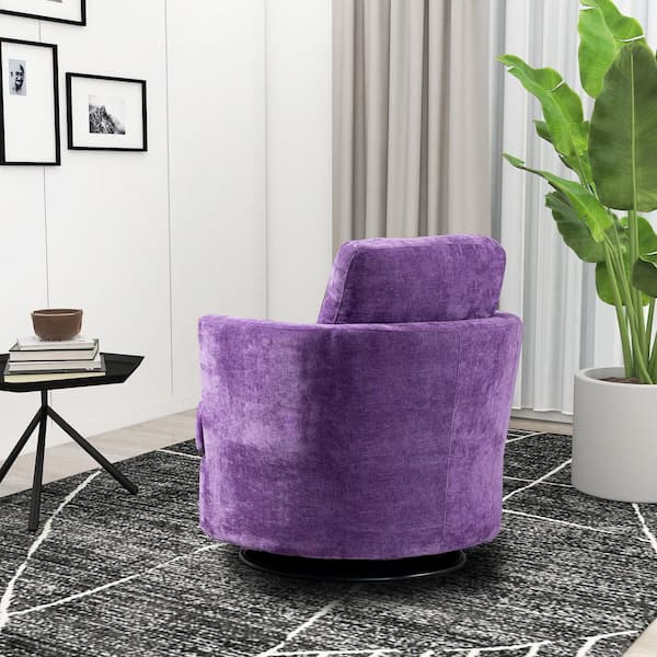 purple round chair