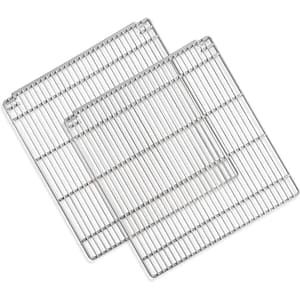 23.5 x 22 in. Commercial Freezer and Refrigerator Replacement Shelves Single-Door Freezers, Gray Steel Wire (2-Piece)