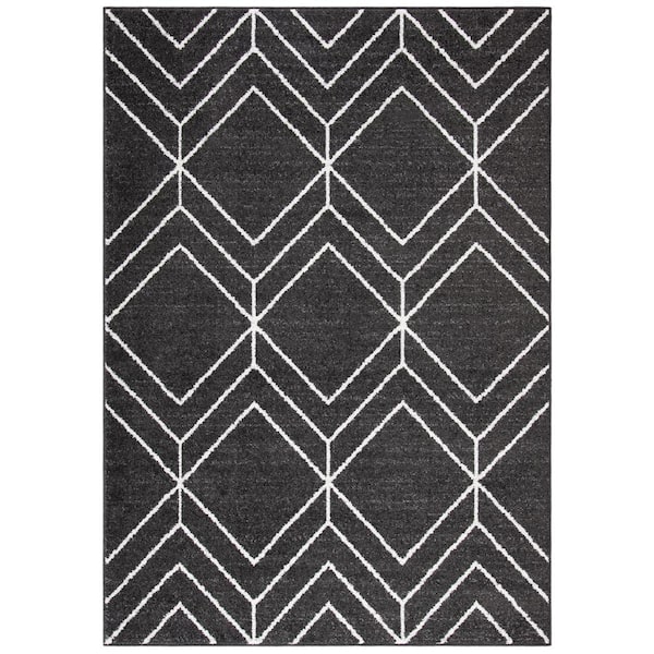 SAFAVIEH Adirondack Brown/Ivory 5 ft. x 8 ft. Diamond Area Rug