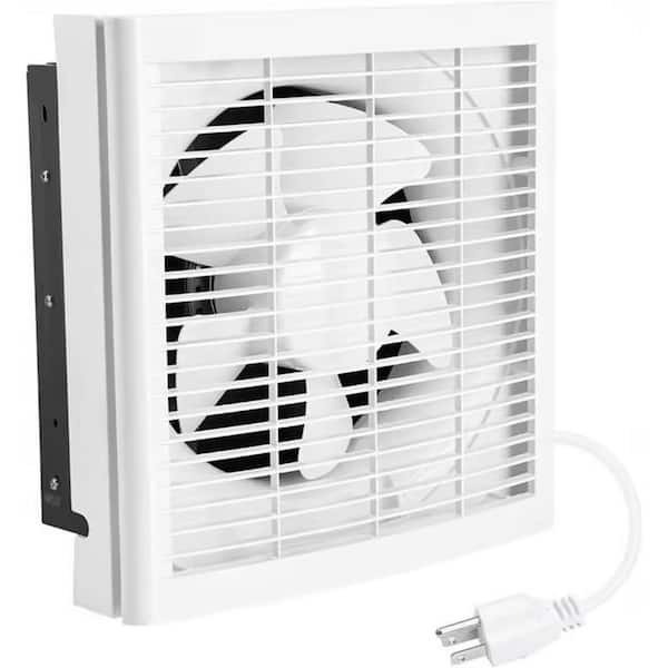 11.5" Shutter Exhaust Fan 310 CFM, Window or Wall Mount, 1250 RPM High Efficiency Quiet Vent Fan for Bathroom Attic