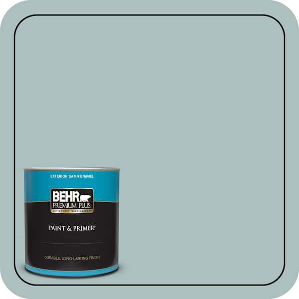BEHR PREMIUM PLUS 1 qt. Home Decorators Collection #HDC-CL-15G Morning Parlor Satin Enamel Exterior Paint & Primer