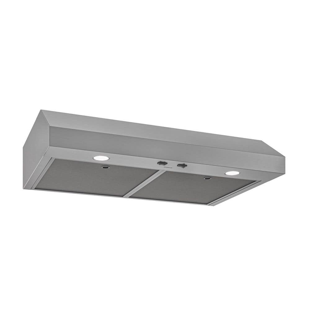 Broan-NuTone Glacier 42 Inch 350 Max Blower, 1.5 Sones Under-Cabinet Range Hood, Stainless Steel ENERGY STAR