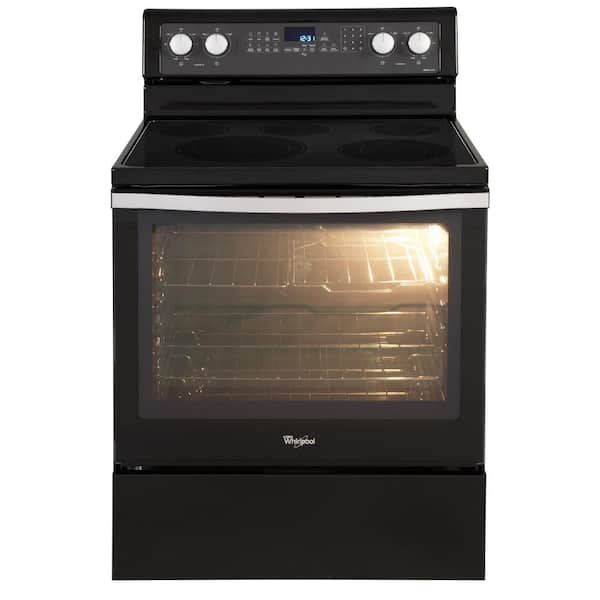Whirlpool 6.2 cu. ft. Electric Range with Self-Cleaning Convection Oven in Black Ice