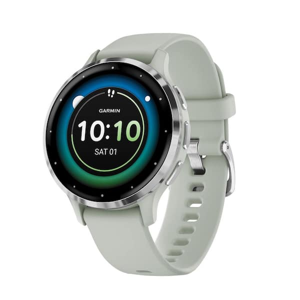 Venu 3S Fitness Smartwatch with Stainless Steel Bezel and Silicone 1.6 x .47 in. Sage Gray