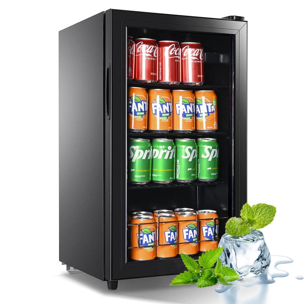 Euhomy Beverage Refrigerator and Cooler, 120 Can Mini fridge with