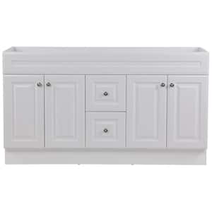 Glensford 60 in. W x 21 in. D x 34 in. H Bath Vanity Cabinet without Top in White