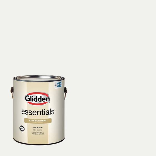 Ppg1001 Glidden Essentials 1 gal. #PPG1001-1 Delicate White Semi-Gloss Exterior ...
