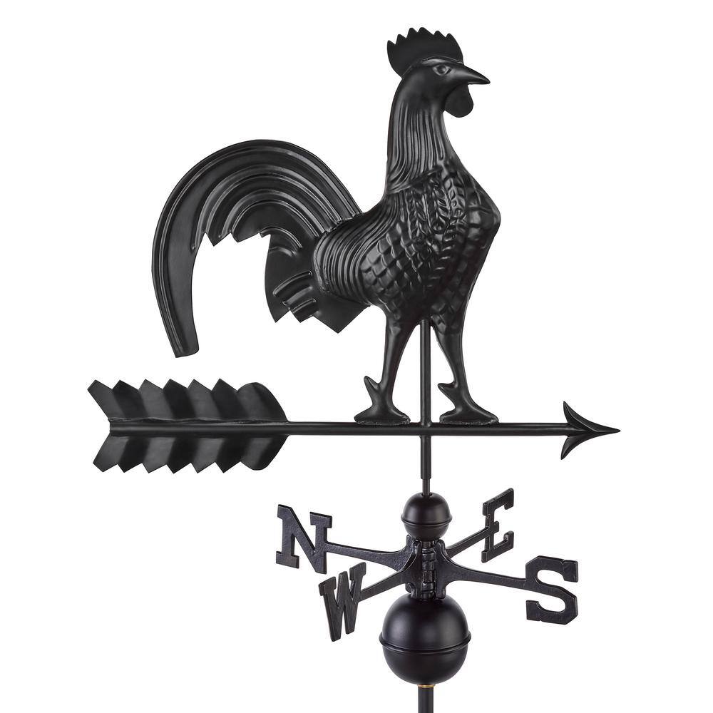 Good Directions Modern Farmhouse-Inspired Rooster Weathervane Black ...