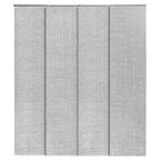 Airo + 99.99% Blackout Natural Woven Adjustable Sliding Door Blind with 23 in. Slates Up to 86 in. W x 96 in. L